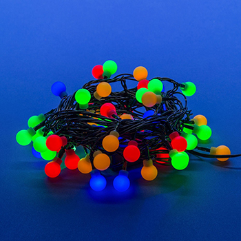 led гирлянда Uniel ULD-S0540-060/DGA Multi IP20 Colorballs - включенная