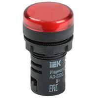 Лампа сигнальная AD22DS свд красный 230В IP40 IEK 