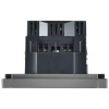 Фортепиано сталь розетка скрытая 1-мест заземление шторки USB IP20 3,1А